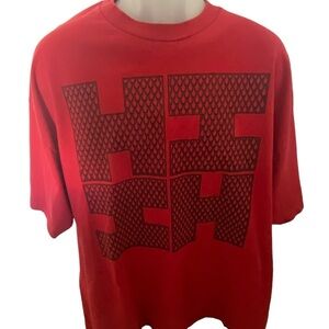 HAWAII’S FINEST Red & Black Logo Tee Shirt Men 2XL XXL